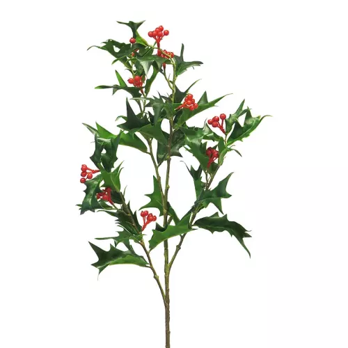 Payaa Ilex Spray mit Beeren Grün 94cm (114525)