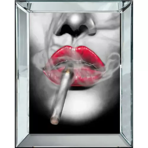 Payaa Rote Lippen mit B&W 40x50x4,5cm (114639)
