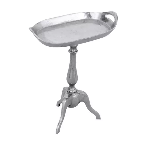 Payaa Tablett 48x48x59cm Oval auf Rohmetallbasis (101457)