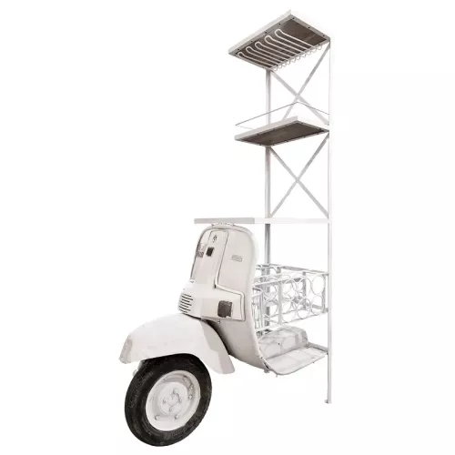 Payaa Weinregal 70x105x185cm Scooter weiß/creme (109125)