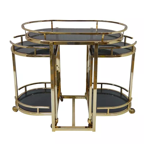 Payaa Barwagen Atterton Oval (Schwarzes Glas) (200704)
