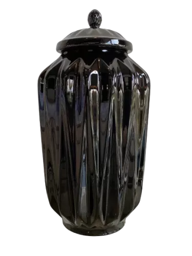 Payaa Vase Origami schwarz 28x28x52 cm (201642)